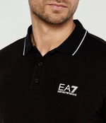 Поло EA7 - черный(8NPF16 PJVUZ)