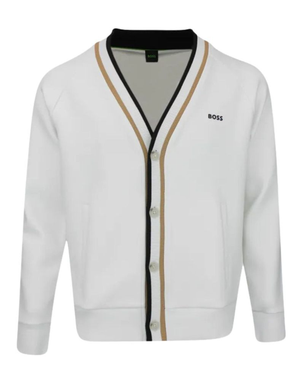 Мужская теннисная кофта BOSS Sardigan GOC - white