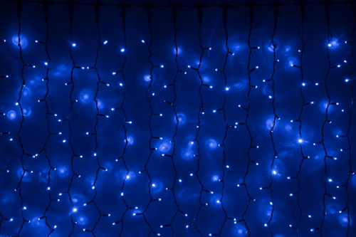 LED- PLRS-3720-240V-2*3М-B/BL (синие светодиоды/черный каучуковый пр)