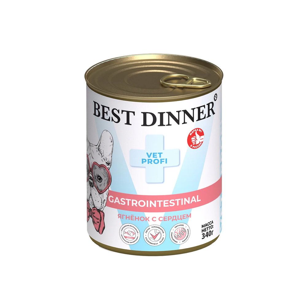 Best Dinner Exclusive Vet Profi GastroIntestinal Ягненок с сердцем для собак
