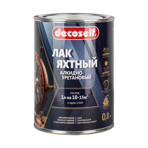 Decoself ПУФАС Лак яхтный глянцевый 0,8л
