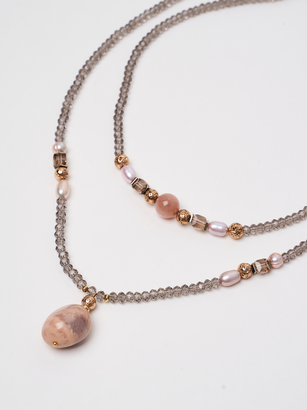 10151921 Колье Роман с камнем