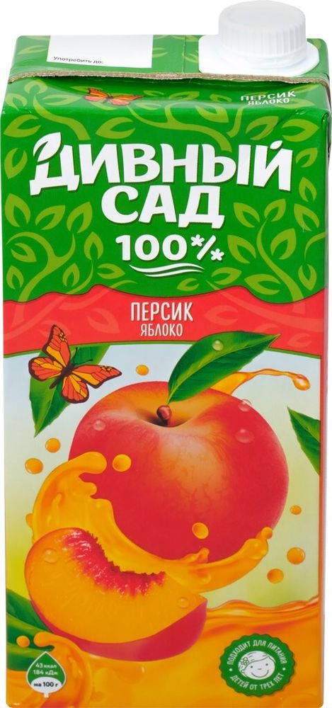 Нектар Дивный сад, персик/яблоко, 0,95 л