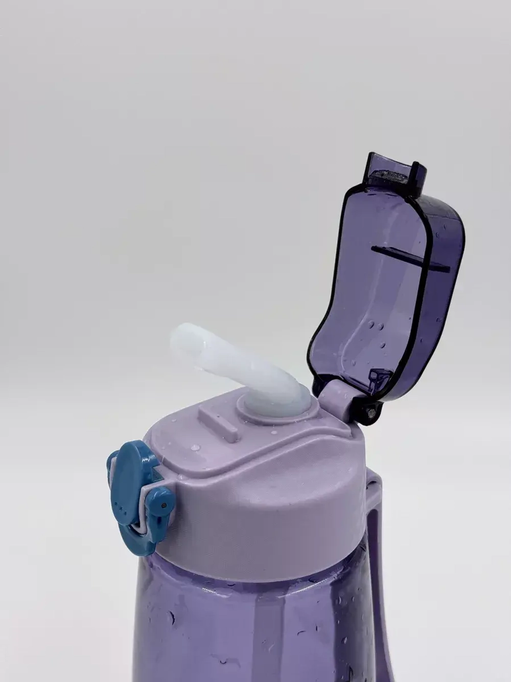 Бутылка для воды с трубочкой силиконовой 480 мл