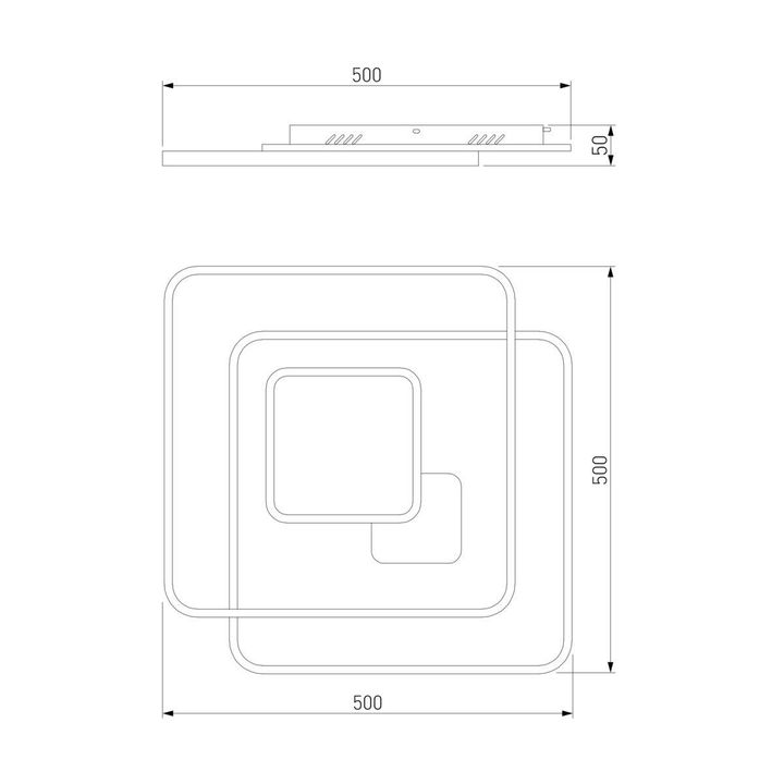Потолочный светодиодный светильник Eurosvet Caroline 90255/1