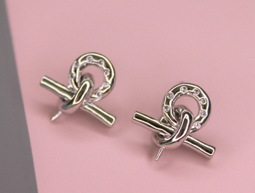 Швензы фианиты для вклейки бусин 19х18 м