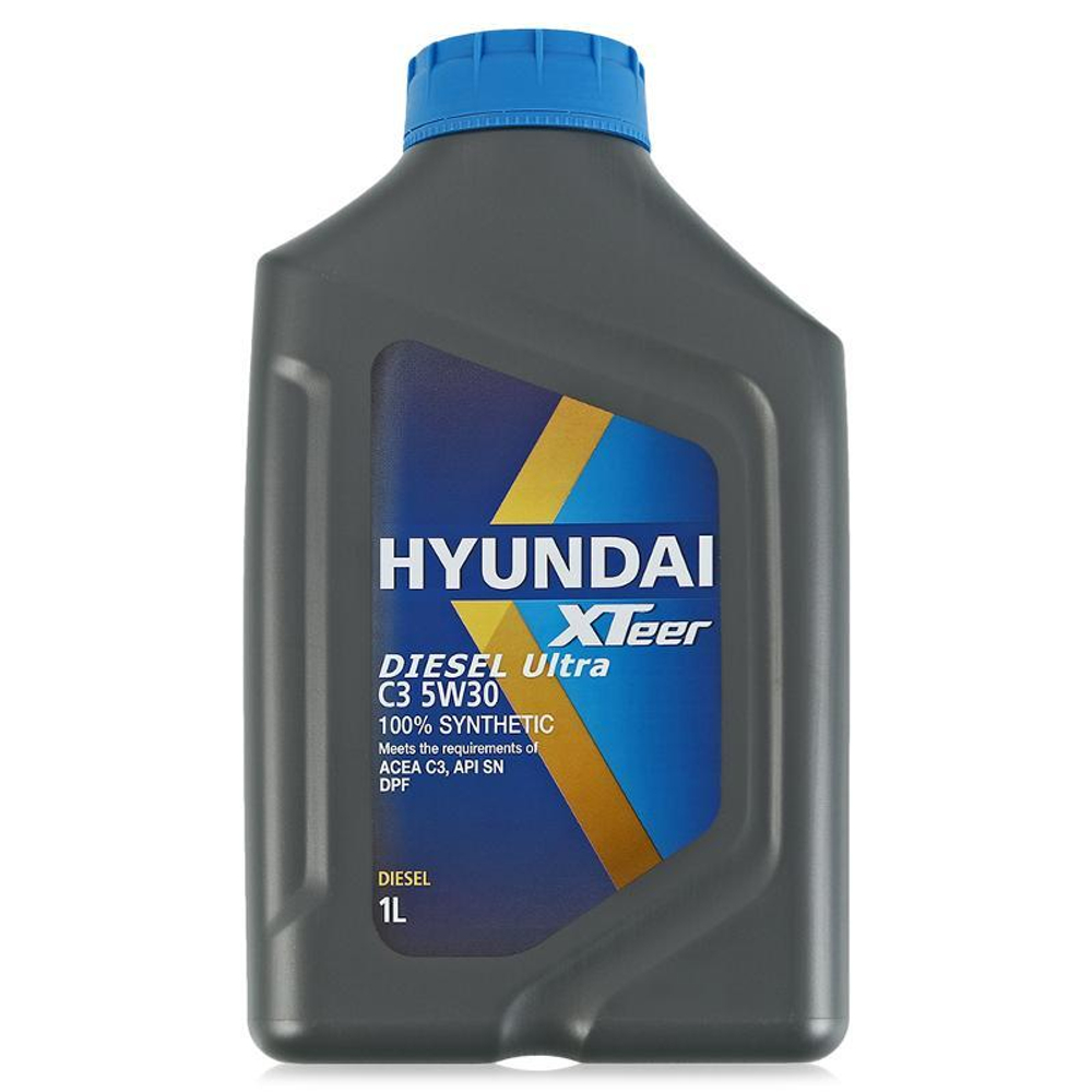 HYUNDAI 1011003 XTeer Diesel Ultra  SN/CF-5 W30 1L *12 шт (Корея) синт. моторное масло