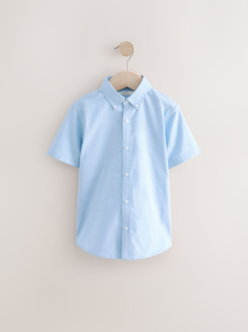Рубашка с коротким рукавом для мальчика Next 283-164, Голубой