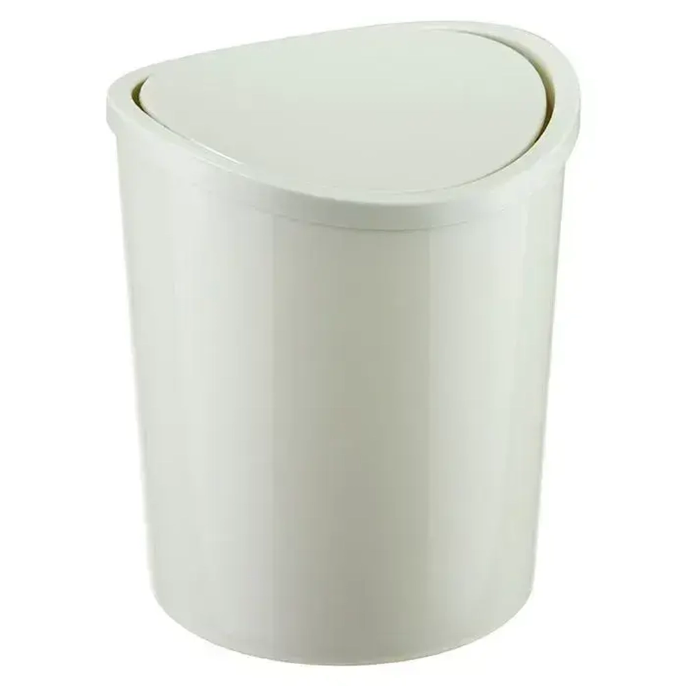 Контейнер для мусора настольный 1.6л белый ротанг