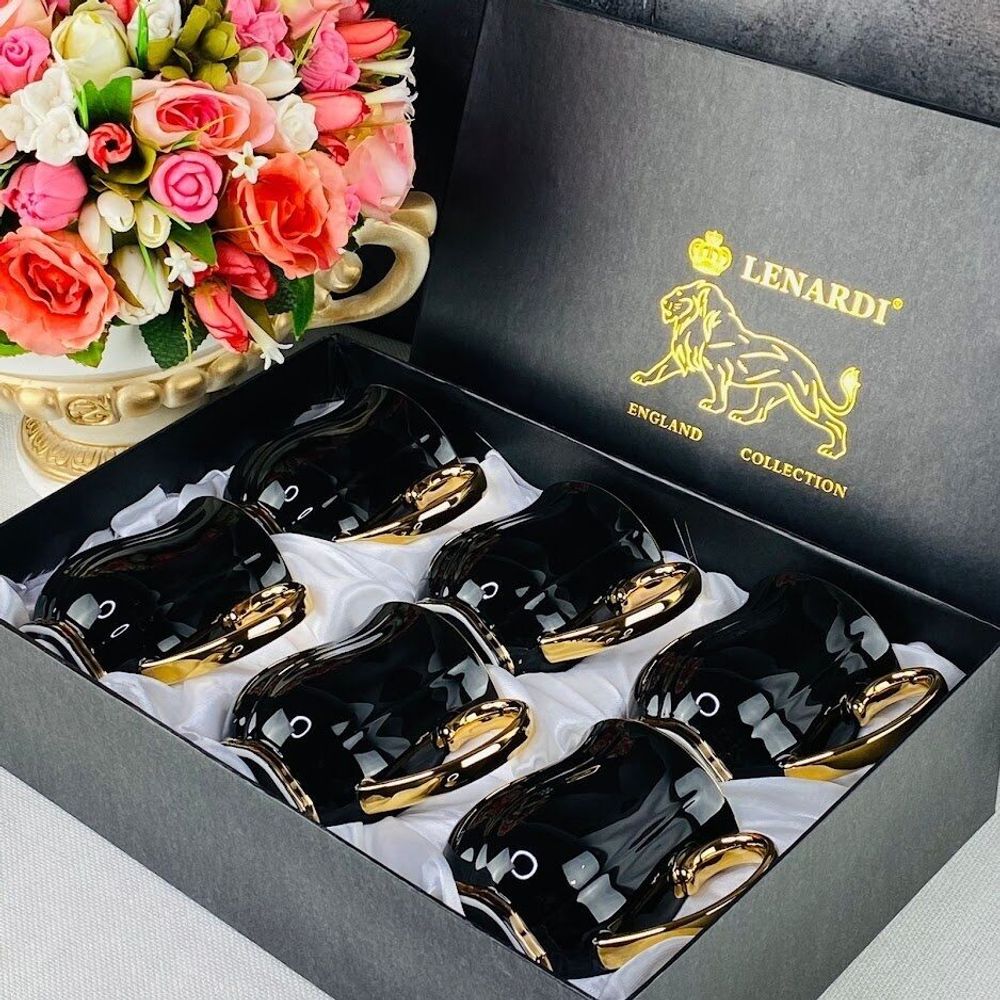 Lenardi 133-371 Набор из 6 кружек 400мл MULTICOLOR в под.уп.(х6)Фарфор