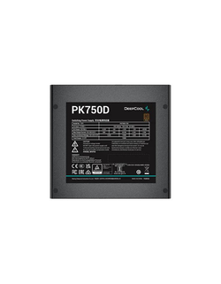 Deepcool PK750D (ATX 2.4, 750W, PWM 120mm fan, Active PFC+DC to DC, 80+ BRONZE) RET