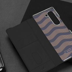 Чехол с премиальной искусственной кожи с MagSafe от Dux Ducis для Samsung Galaxy Z Fold 7, серия Bril Series Case (версия с S Pen)