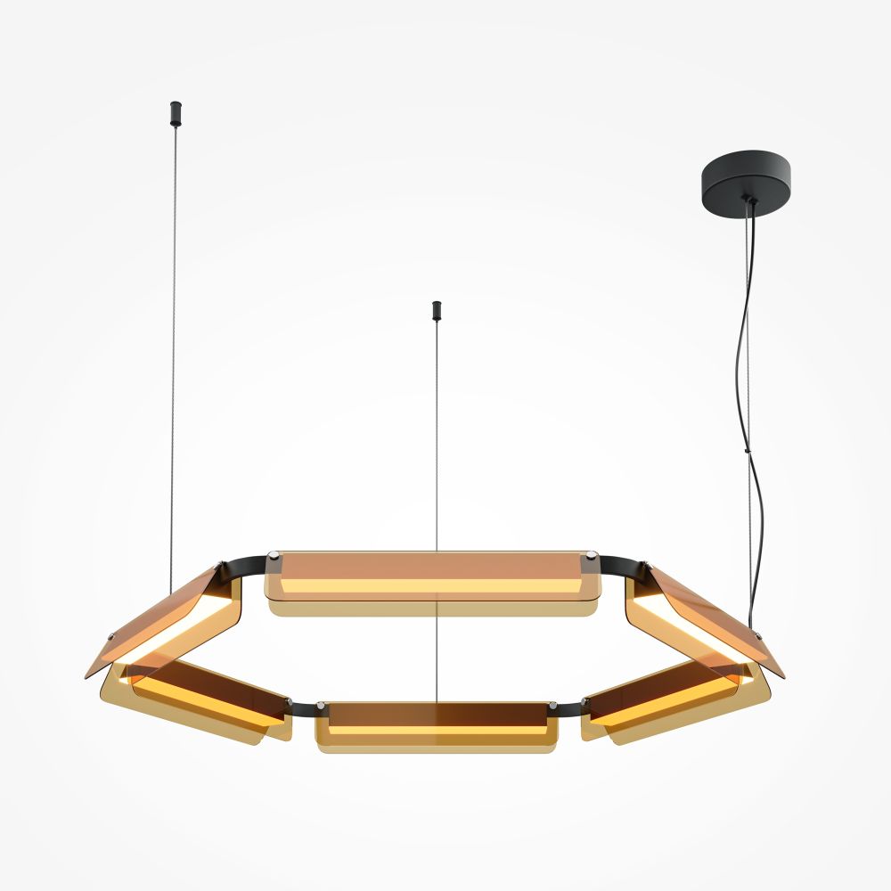 Люстра подвесная светодиодная Maytoni Flat MOD296PL-L60BC3K