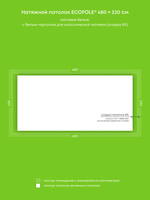 Натяжные потолки 7.7 м2, 11.4 м2, 12.6 м2, 11 м2, 3.1 м2, 4.3 м2