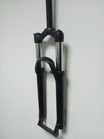 Вилка амортизационная TRIX 27.5"х1-1/8", алюминий, пружинно-эластомерная, безрезьбовой шток 260мм, ход 100мм, Disk тормоз, блокировка хода механическая, регулировка преднагрузки, матовая черная (8)