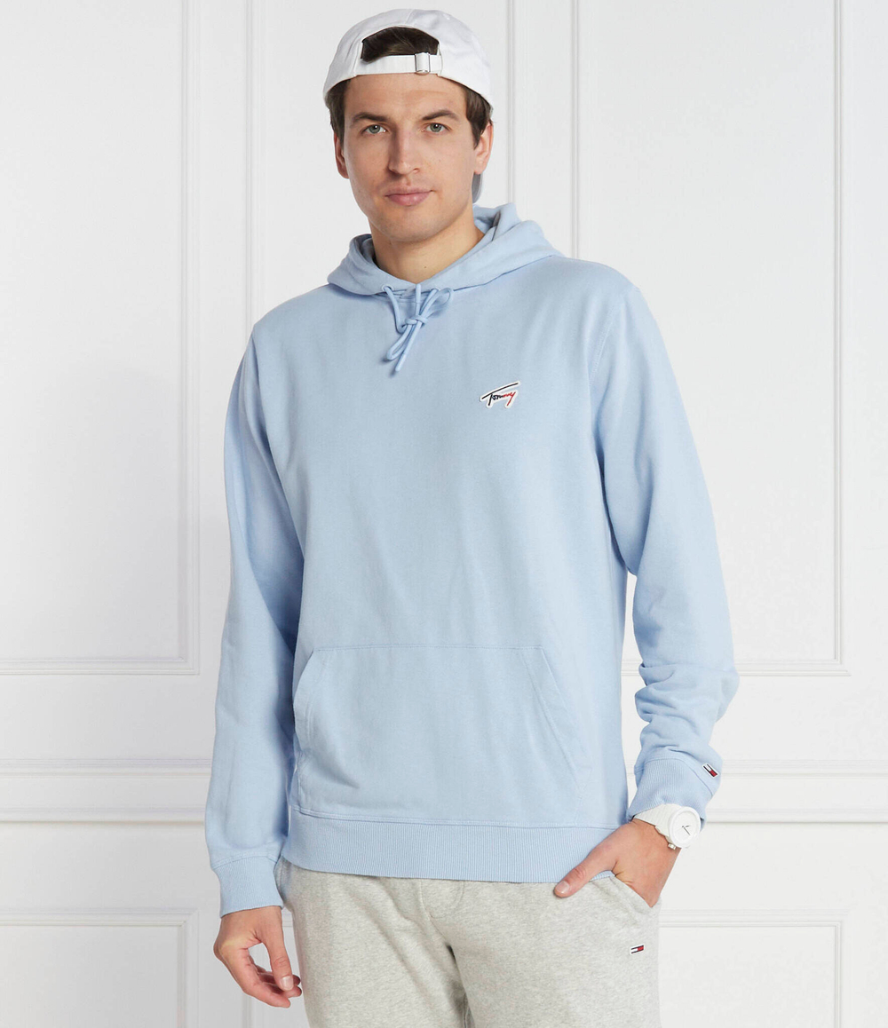 Худи WASHED SIGNATURE Tommy Jeans - голубой(DM0DM17912)