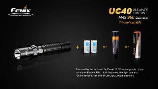 Фонарь аккумуляторный Fenix UC40, 960 лм, Ultimate Edition