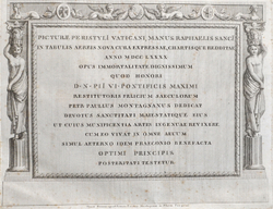 Фрески (картины) из перистилей Ватикана, руки Рафаэля Санти. На новых медных дощечках, изготовленных
