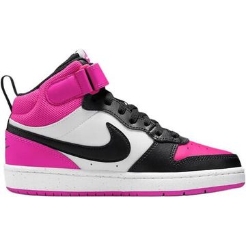 NIKE Court Borough 2 Детские Скейтборды В ЦЕНТРЕ Белого/Страстные Розы/черный Юнисекс