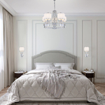 Настенный светильник с абажуром 10099/1 хром