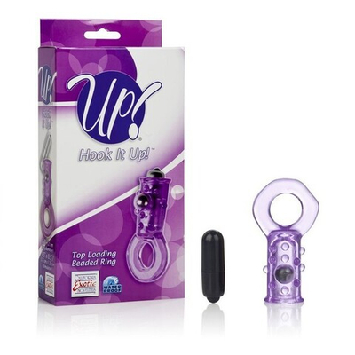 Эрекционное кольцо с вибро-стимуляцией Hook It Up (3 скорости) (Цвет: фиолетовый)