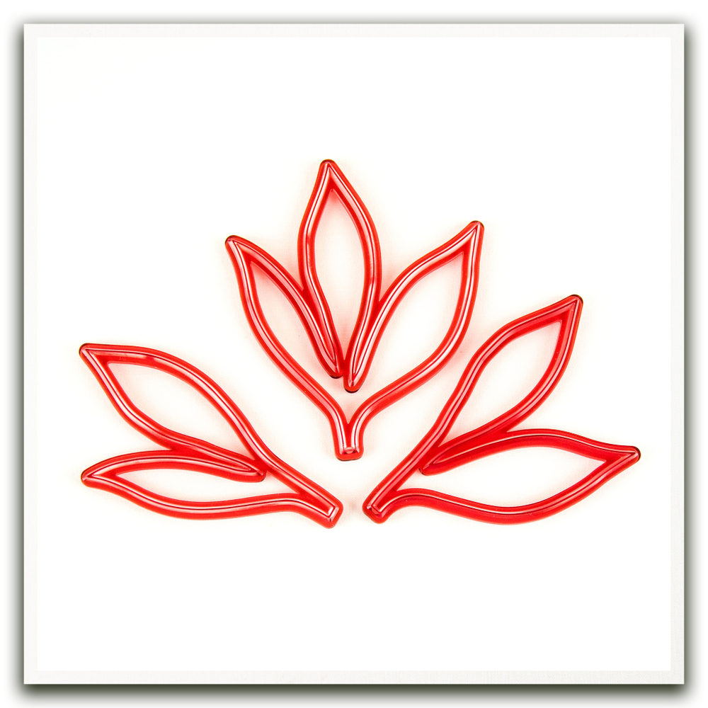 Лист пиона садового тройной