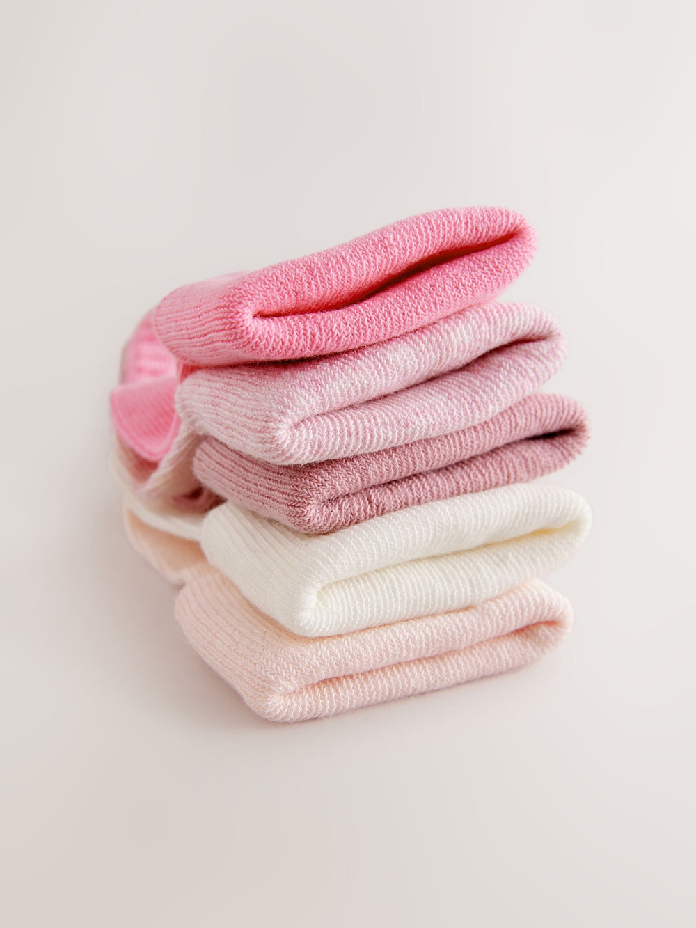 Носки для малышей Next E22-174, 5 шт., Розовый, Молочный