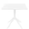 Стол пластиковый Sky 80х80 см, белый