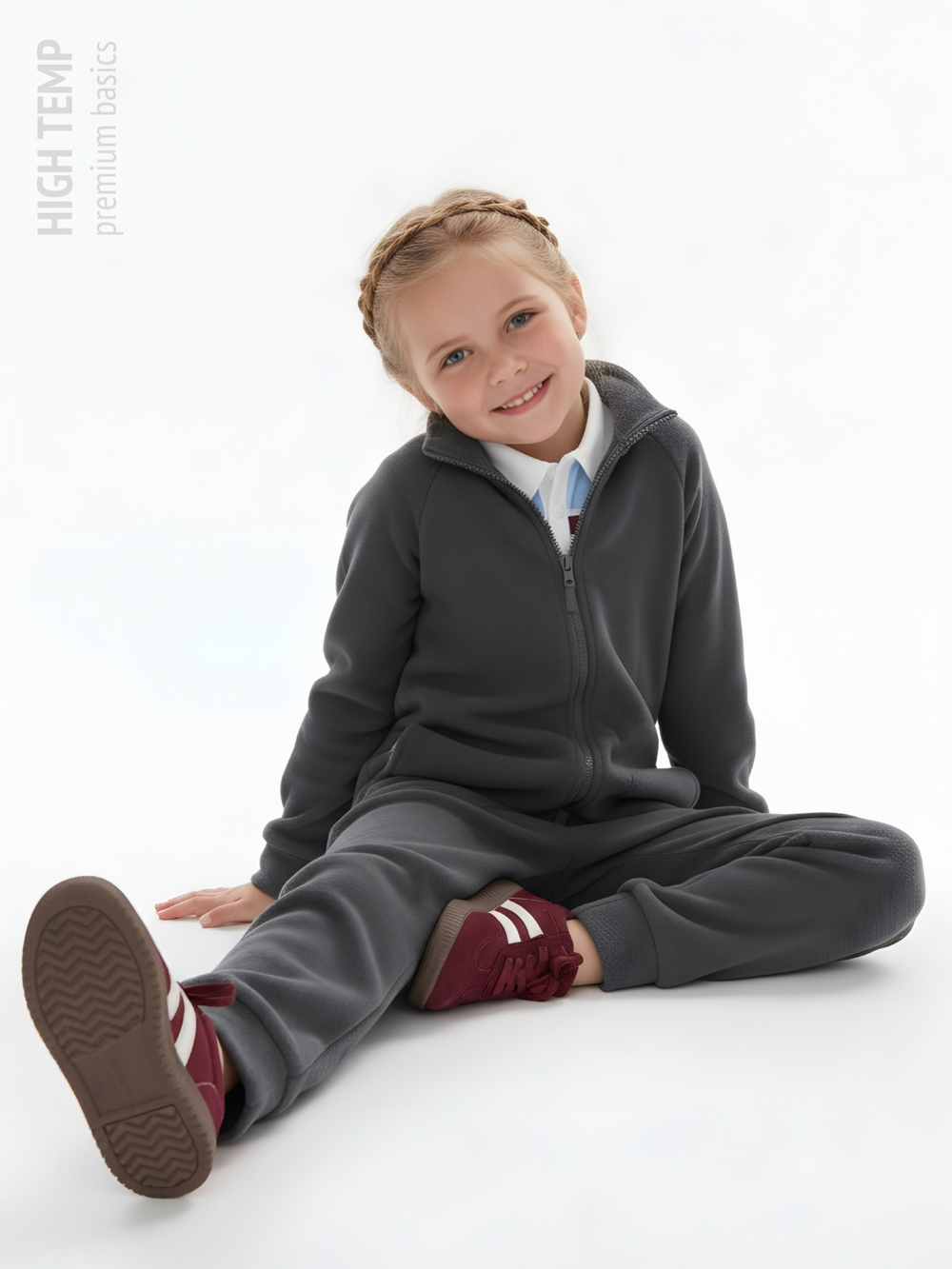 Теплый флисовый комбинезон с карманами