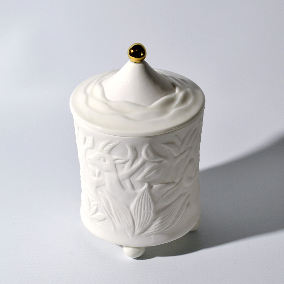 🌸 фарфоровый подсвечник со свечой Джунгли — Leoleo handmade — 8 марта у Феи