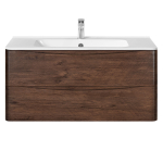 Тумба под раковину Vincea Paola 1000 подвесная, 2 выкатных ящика soft close, R.Wood