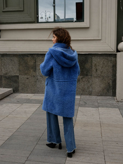 Шуба женская чебурашка тедди эко, SilverFox (арт. 1206)