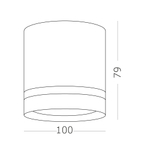 Светильник накладной LED 12W 4000K