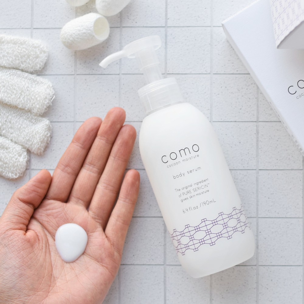 Молочко для тела с натуральным экстрактом шелка COMOACE Cocoon Moisture Body Serum
