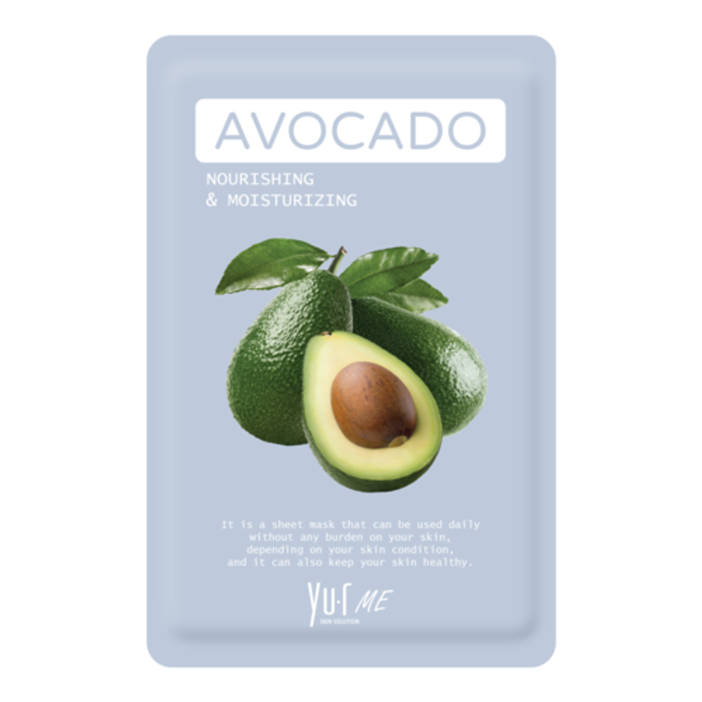 YU.R Тканевая маска для лица с экстрактом авокадо - Avocado sheet mask, 1шт