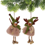 Подвеска «Олененок - Волшебные рога» 18 см (в асссортименте), Зеленый