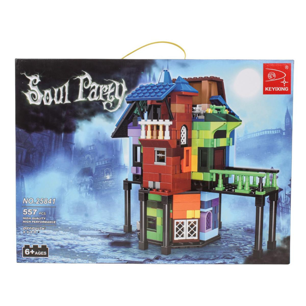 Конструктор блочный Аусини Дом 557дет., коробка 25841