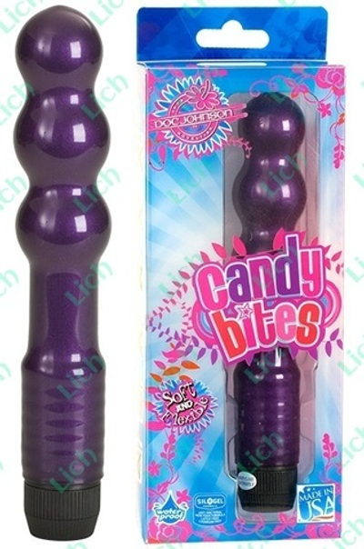 Фиолетовый стимулятор-ёлочка CANDY BITES