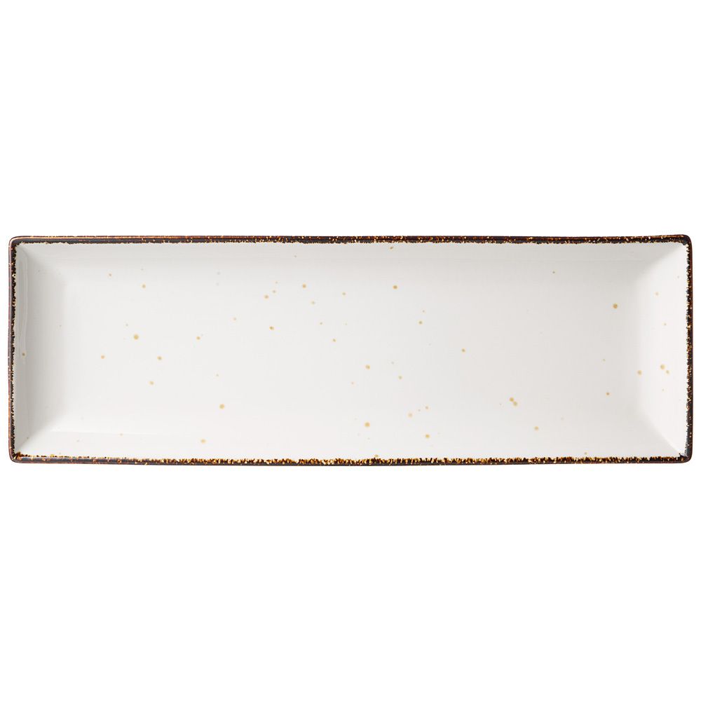 БЛЮДО BRONCO "NATURE" ПРЯМОУГОЛЬНОЕ 40,5*13,5*2,5 СМ (КОР=12ШТ.) МАЛ. УП. = 2 ШТ