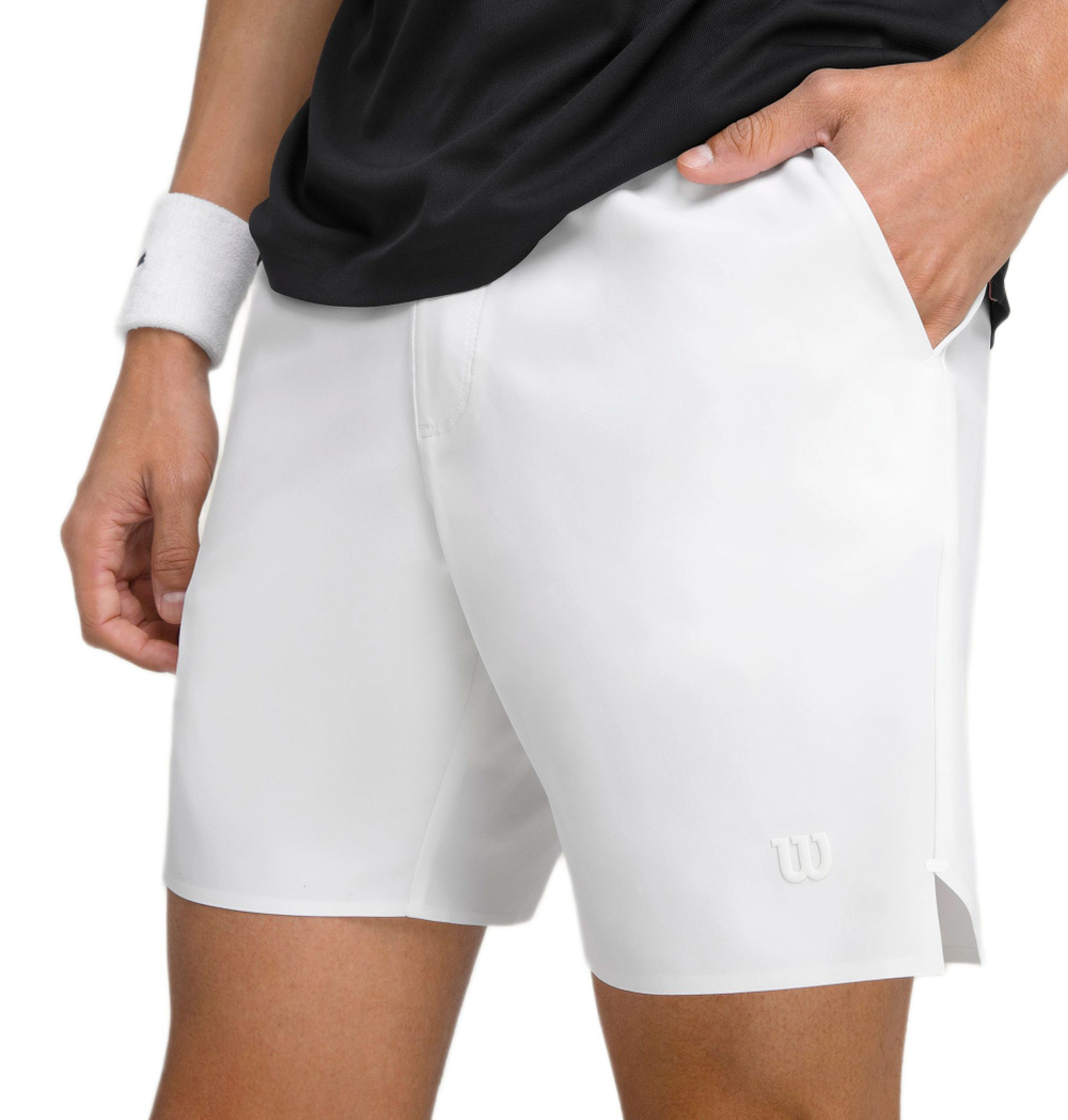 Мужские теннисные шорты Wilson Tournament V2 7" Unlined - белый