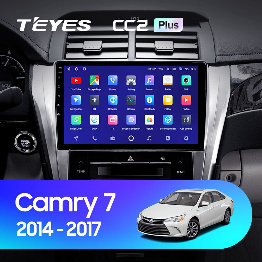 Teyes CC2 Plus 10.2" для Toyota Camry 2014-2017