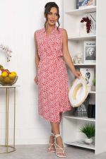 Платье Хьюми (красно-белое) П13935-35М LT Collection