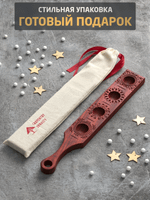 Двусторонняя доска для равиоли и ньокки, форма для пельменей и домашней пасты из массива дерева Падук