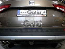 Фаркоп оцинкованный Galia S119C для Skoda Karoq 2018-, Seat Ateca 2016-(паспорт и сертификат в комплекте)(без электрики)