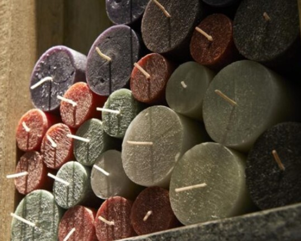 Свеча цилиндр SEMPRE воск/brown 80х100h