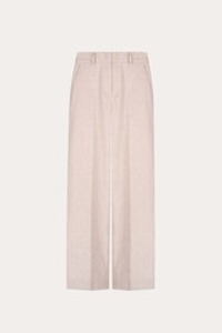 Брюки прямые укороченные изо льна