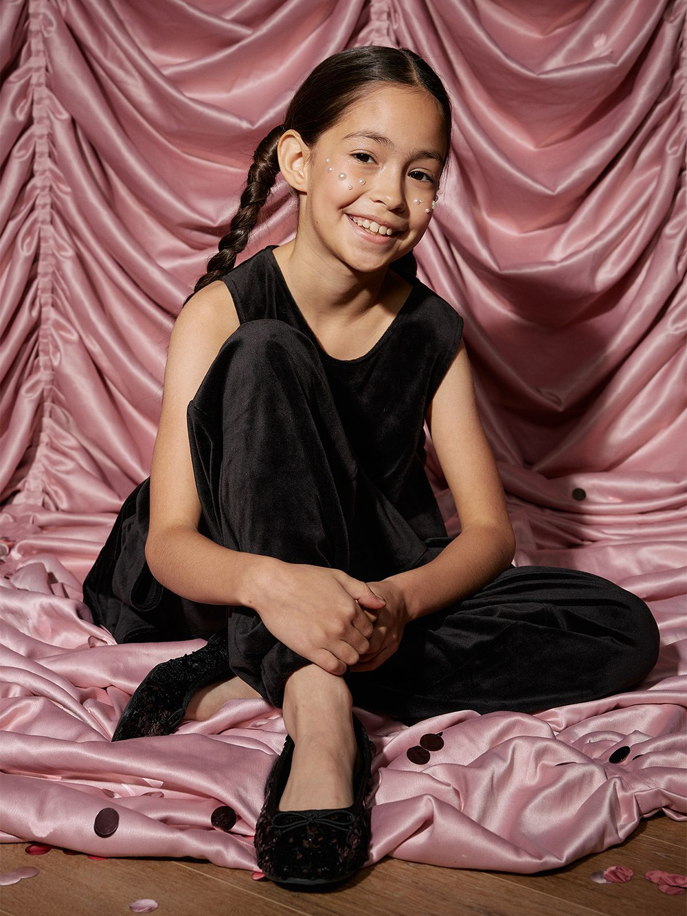 Велюровые брюки оверсайз Mjölk Black