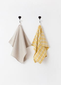 Набор полотенец 2 шт Luxberry Kitchen Line желтый-натуральный