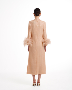 Платье Bohemia пудра пайеточное