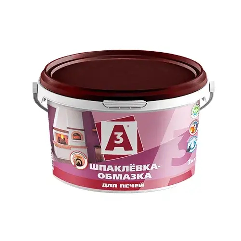 A3 Шпаклевка-обмазка для печей 3кг (ИжСинтез)